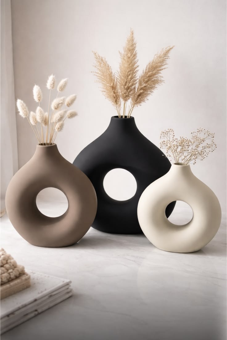 Donut Vase for Home Decoration- Vases - Vases for Home Decoration - Flower Vase - Vase - Home Decor