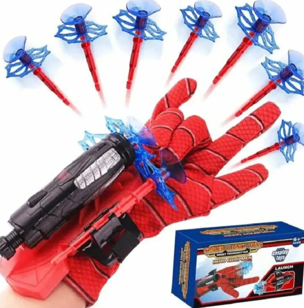 Spiderman Web Launcher With Dart Toy For Boys And Kids