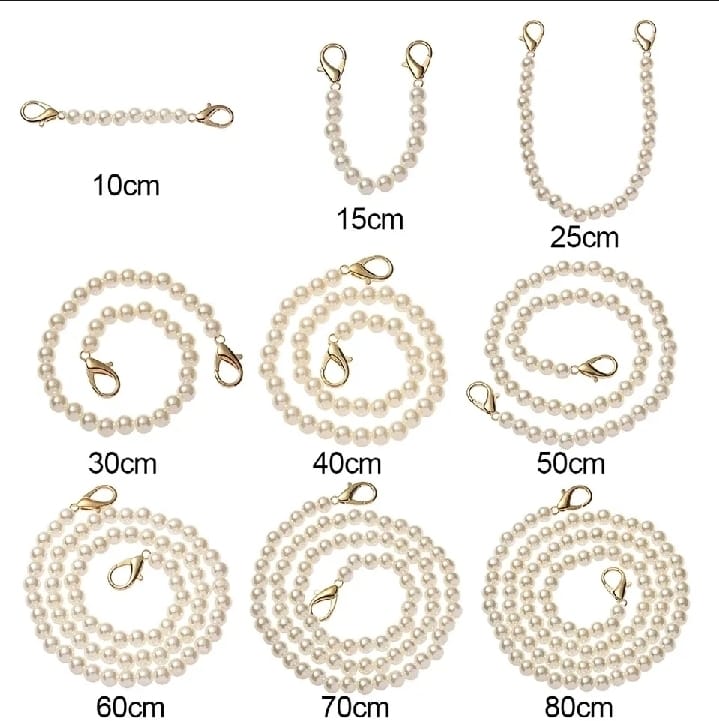 Pearl Strap For Handbags - DIY  8mm  and 12mm Purse Handle Replacement And Shoulder Chain
