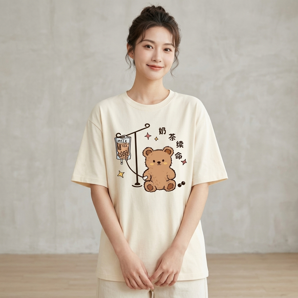 Summer Printed T Shirts Premium Quality Girls Women Graphic Tee Casual Wear Cotton Blend Short Sleeve Fashion Top