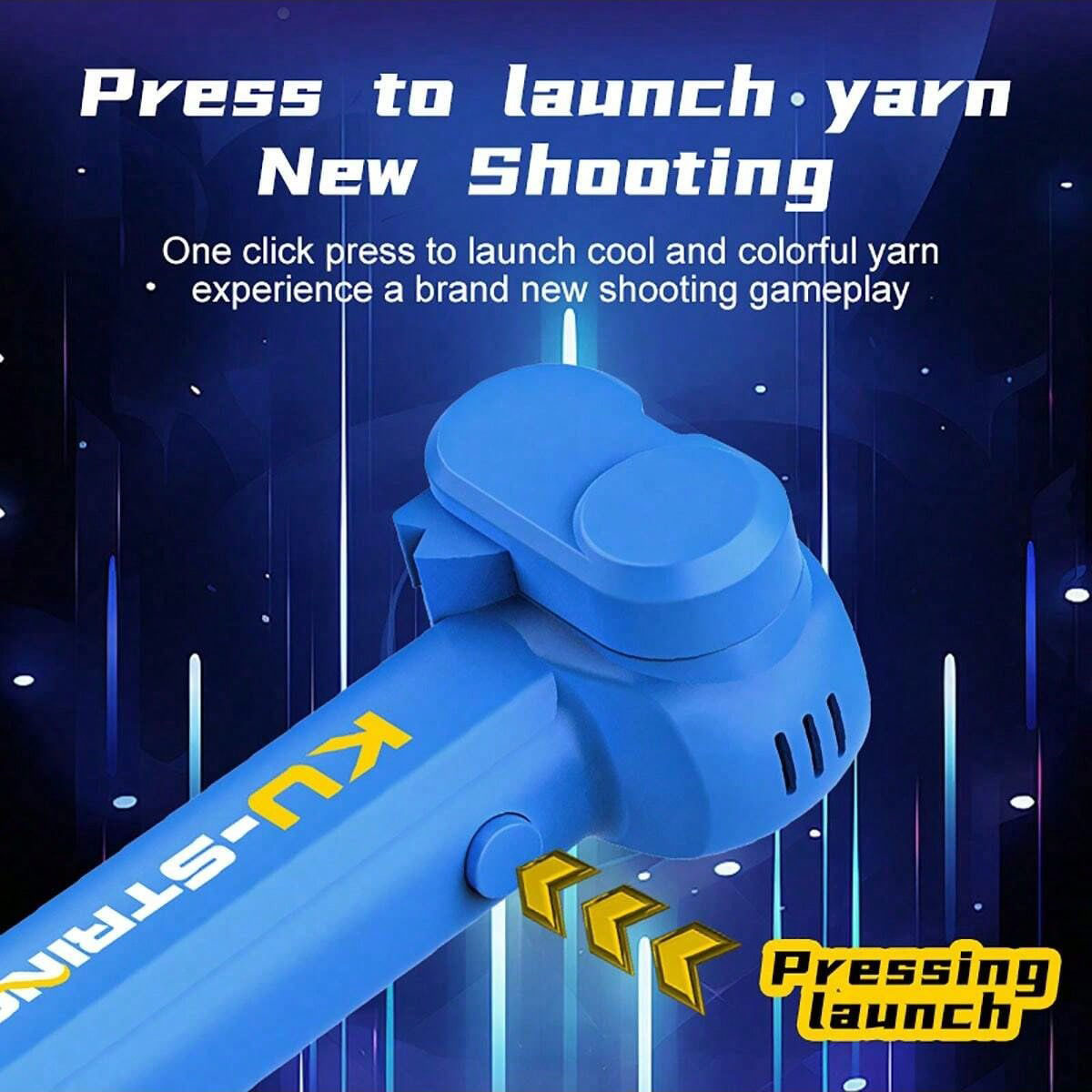 Glowing Rope Launcher Toy, A Flying Rope Loop in the Air, Brings Endless Tricks and Fun, Suitable for Outdoor Festival Party Int