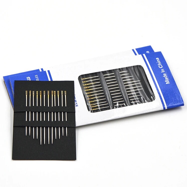 Aghi Auto-infilietti AXIS: Set Di Aghi Con Cruna A Fessura Per Cucito Facile, 2 Confezioni Da 3 Misure Diverse