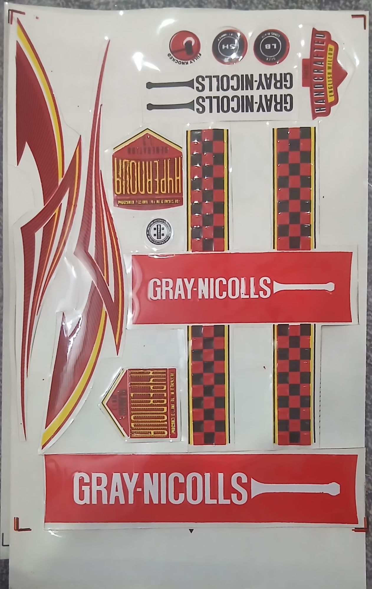 GRAY NICOLLS Hard Ball Cricket Bat stickers 2025 - HIGH QUALITY | Best ...