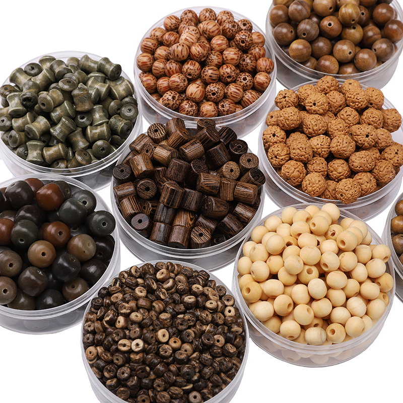 Vintage Natural Wood Beads Wooden Spacer Loose Decorative Beads For Crafts DIY Jewelry Making Handmade Bracelet Charms Accessory
