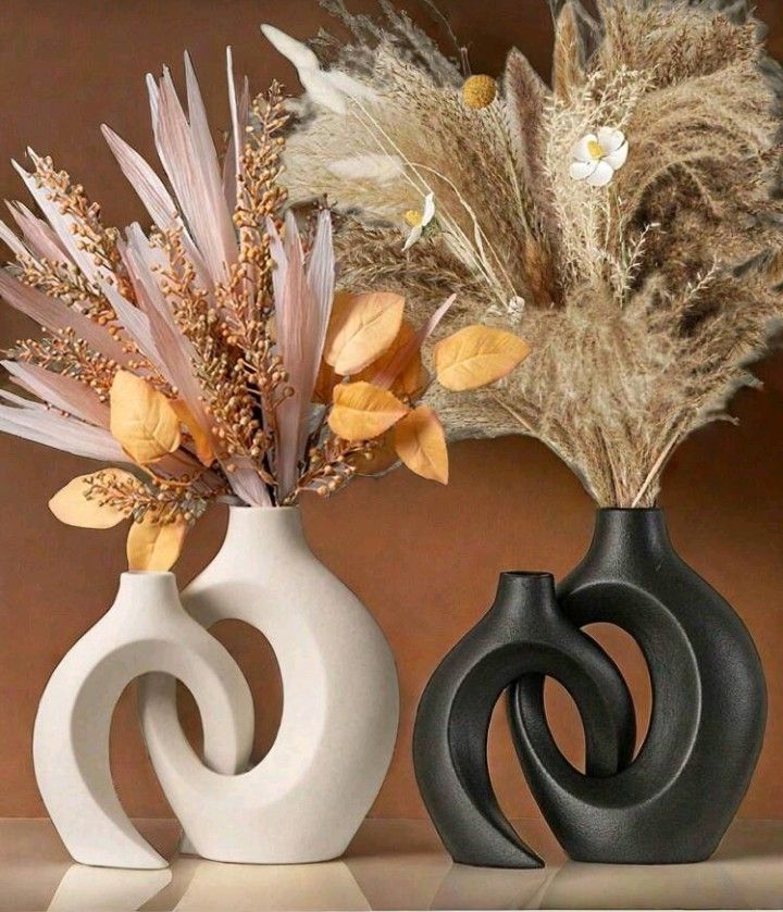 Set of 2 Vase  l Couple vase l mini flower beautiful concrete vase