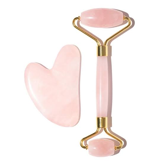 Gua Sha Facial Tools & Jade Roller Set for Skin Care, Reduce Puffiness and Improve Wrinkles, Guasha Tool for Face, Gua Sha Stone Self Care Gift for Woman Man |