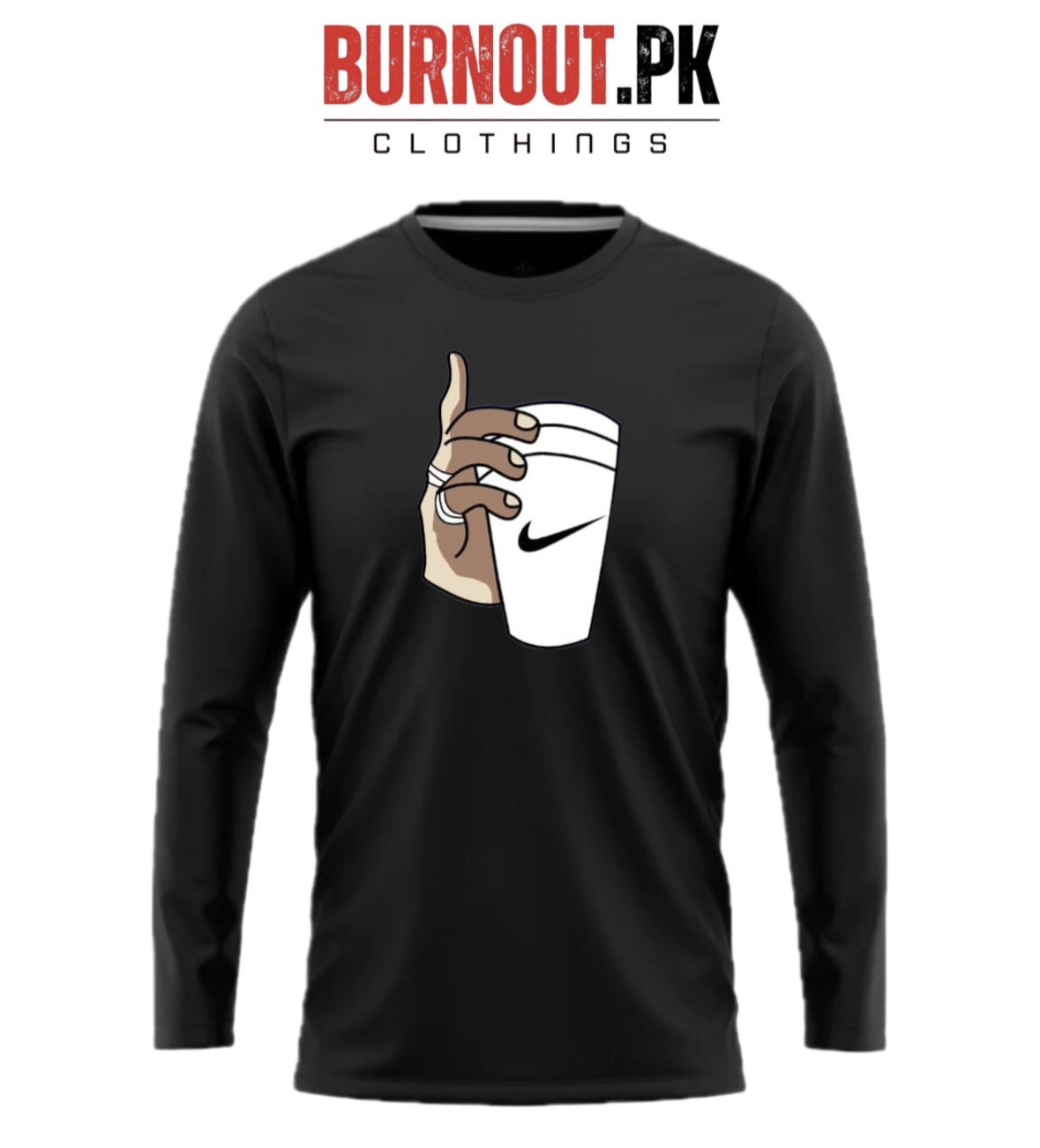 BURNOUT.PK NEW TRENDY SUMMER COLLECTION FULL SLEEVE PRINTED TSHIRTS FOR MENS
