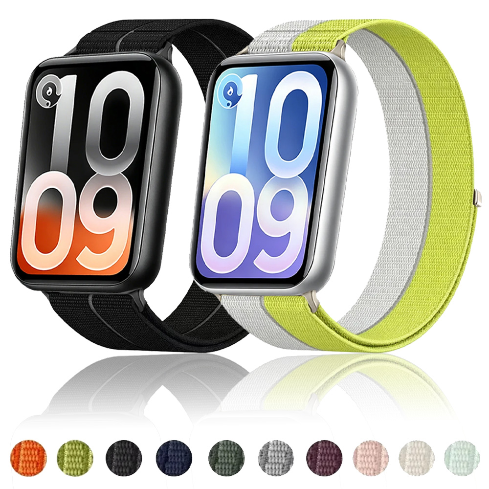 Nylon Braided Strap For  Mi Band 10 Pro/9 Pro/8 Pro Sport Bracelet Comfortable Wristband For Redmi Watch 6/5/4 Accessories