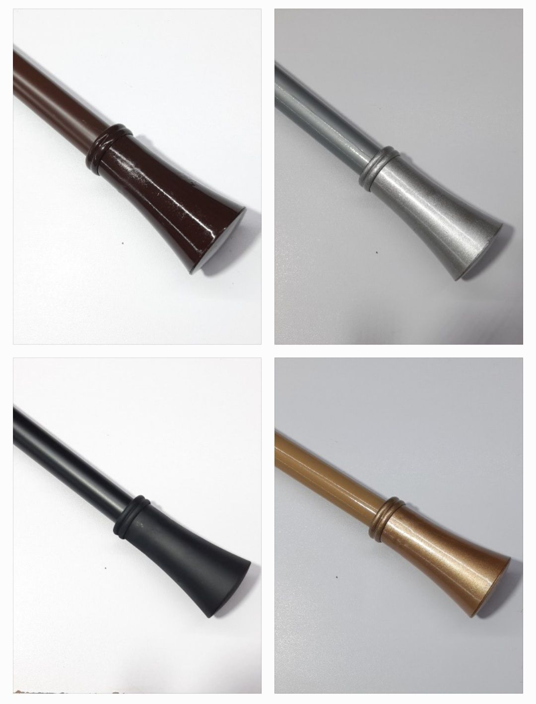 Cone Style Curtain Rod Knobs pack of pair