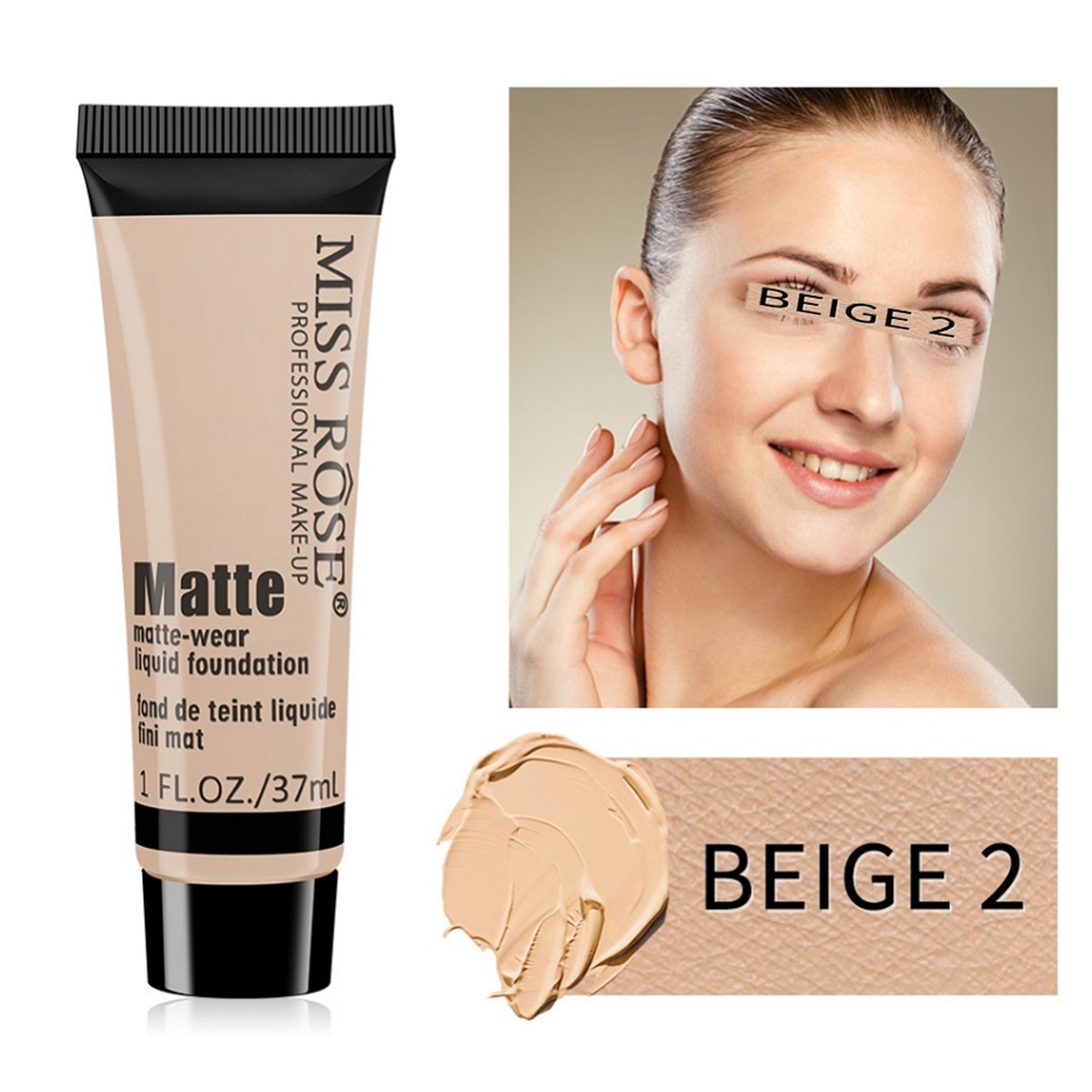 Miss Rose Matte Foundation