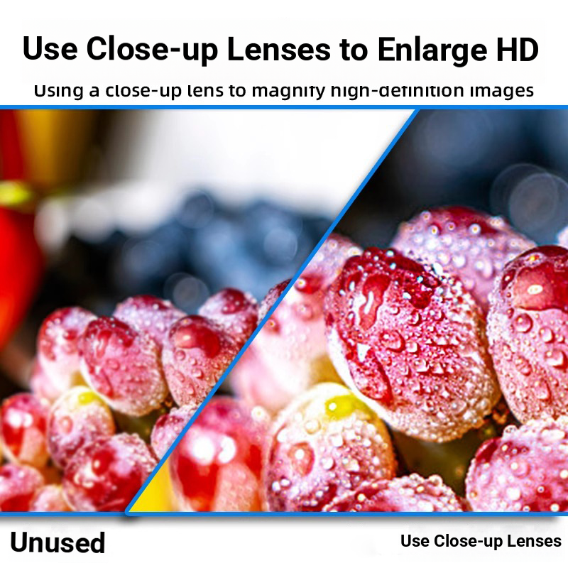Universal Camera Close-Up Lens HD Macro Lens 4x Magnifying Filter for Canon  Fujifilm Nikon DSLR Mirrorless Cameras