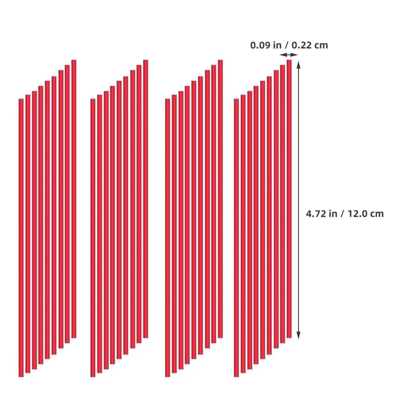 Spray Can Red Plastic Straws - Tip Extension Tubes for Automotive Lubricant, Cleaner, Penetrating Oil