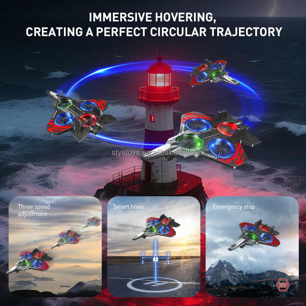 Fighter Jet Remote Control Airplane Toy for Kids | RC Fighter Jet Plane with Lights & Long Range | 360 Flip Stunt Roll & Rechargeable Remote Control Aircraft