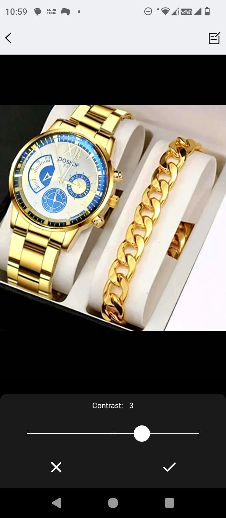 Pack Of 2 Top Fashion Men's Luxury Watches Deal   -Elegant Mens Casual Watch +Chain Braclate For Men -High Quality Business Watch  In  Random dial Design