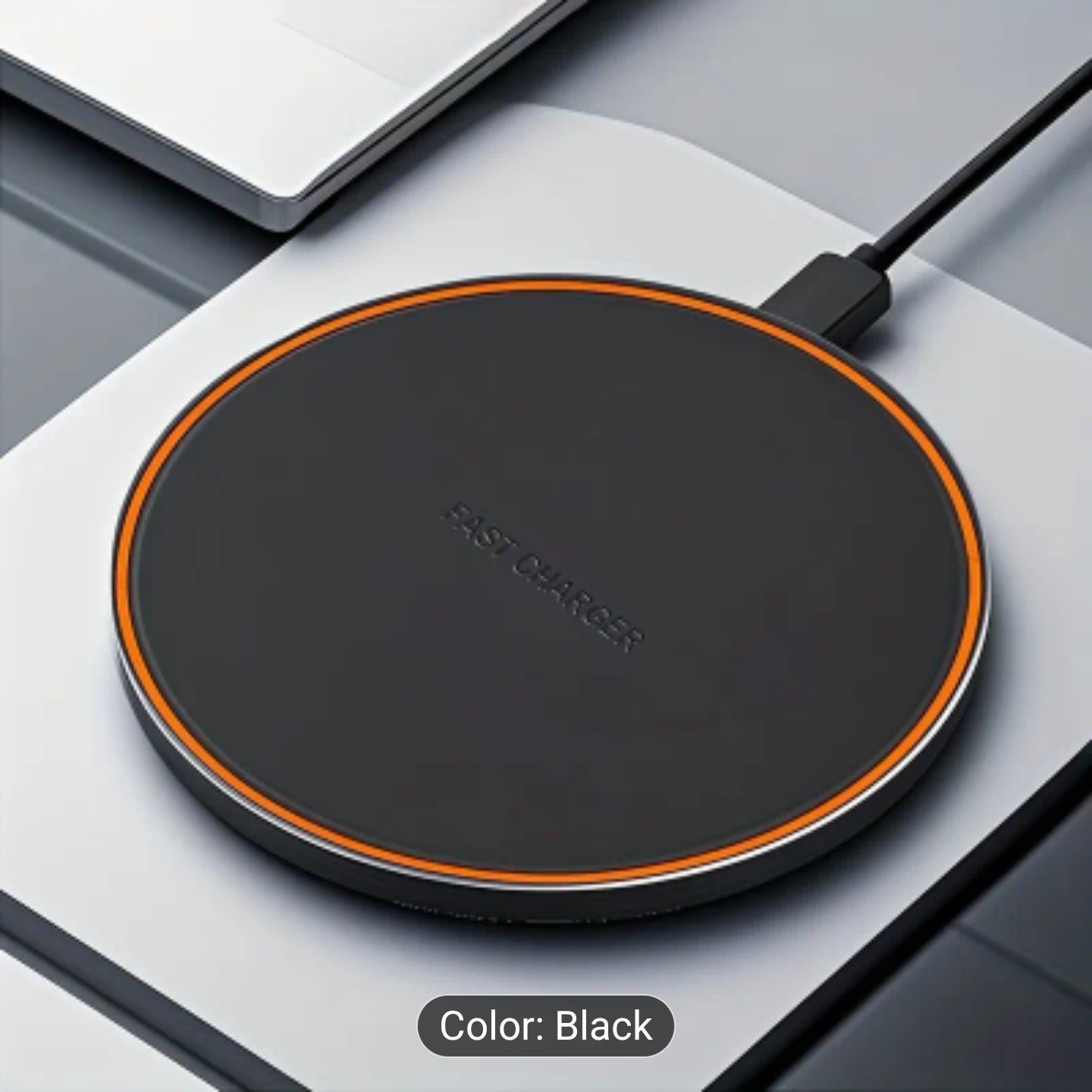 1pc 15W Fast Wireless Charger - USB Type-C Port Desktop Power Supply Stand for  16 15 14 13 12 11 And Samsung Galaxy S25 S24 23 S22 S21