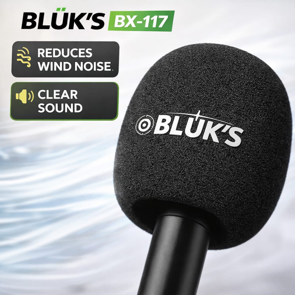 WKSHOP BLUK’S BX-117 Lavalier Microphone Handle Accessories | Professional Mic Handle for Lavalier & Clip Microphones | Noise Reduction Grip | Durable Lightweight Design | Ideal for Vlogging, Interviews, YouTube, TikTok, Podcasting & Content Creation