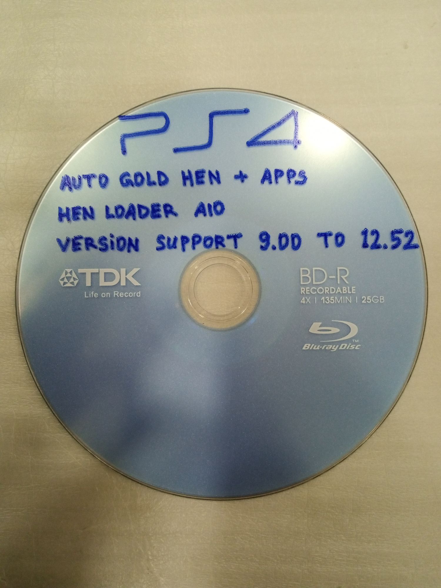 PS4 Auto Gold Hen JB Disk for 9.00 to 12.52 Version PlayStation 4 Game supported no pc needed