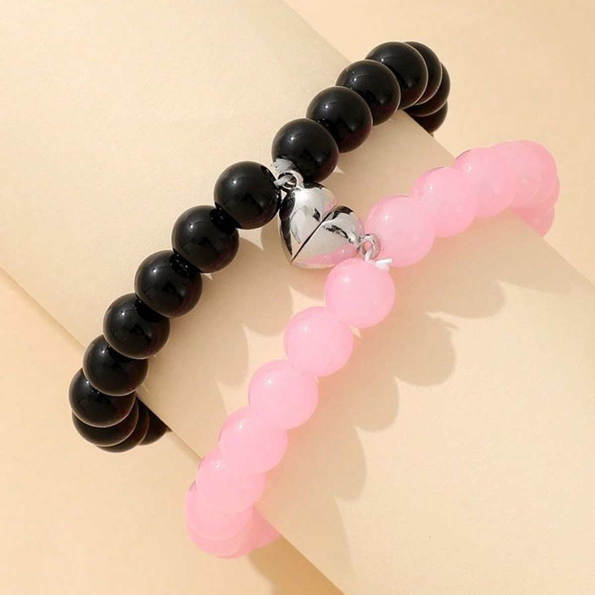 Couple And Trio Magnetic Bracelets For Girls Magnetic Heart Charm Bracelet Magnetic Bracelet With Beads Cute Couple