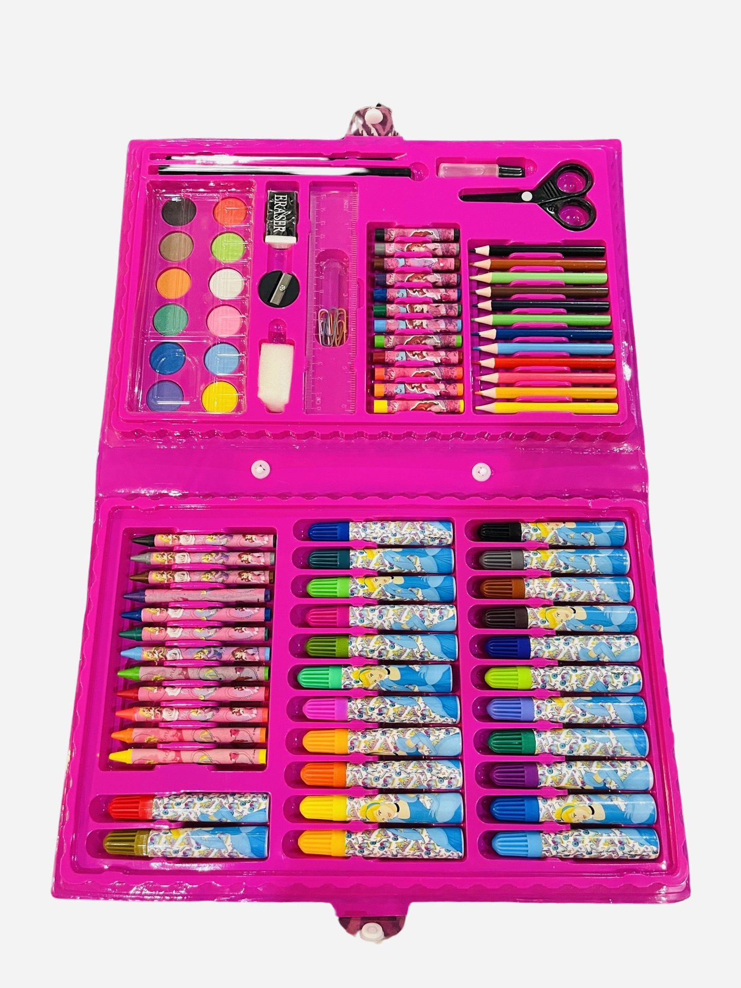 86pieces Multi Colouring Set with button box Colouring Kit Princess ...