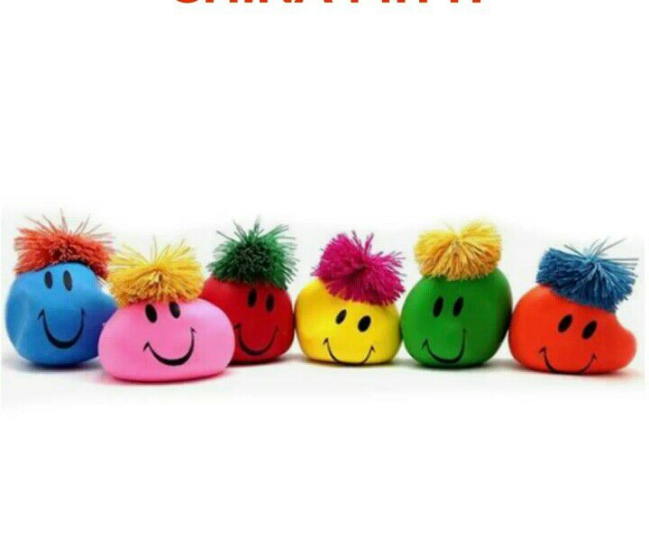 Smiley Face Stress Ball Squishy coloured balls with smiley faces