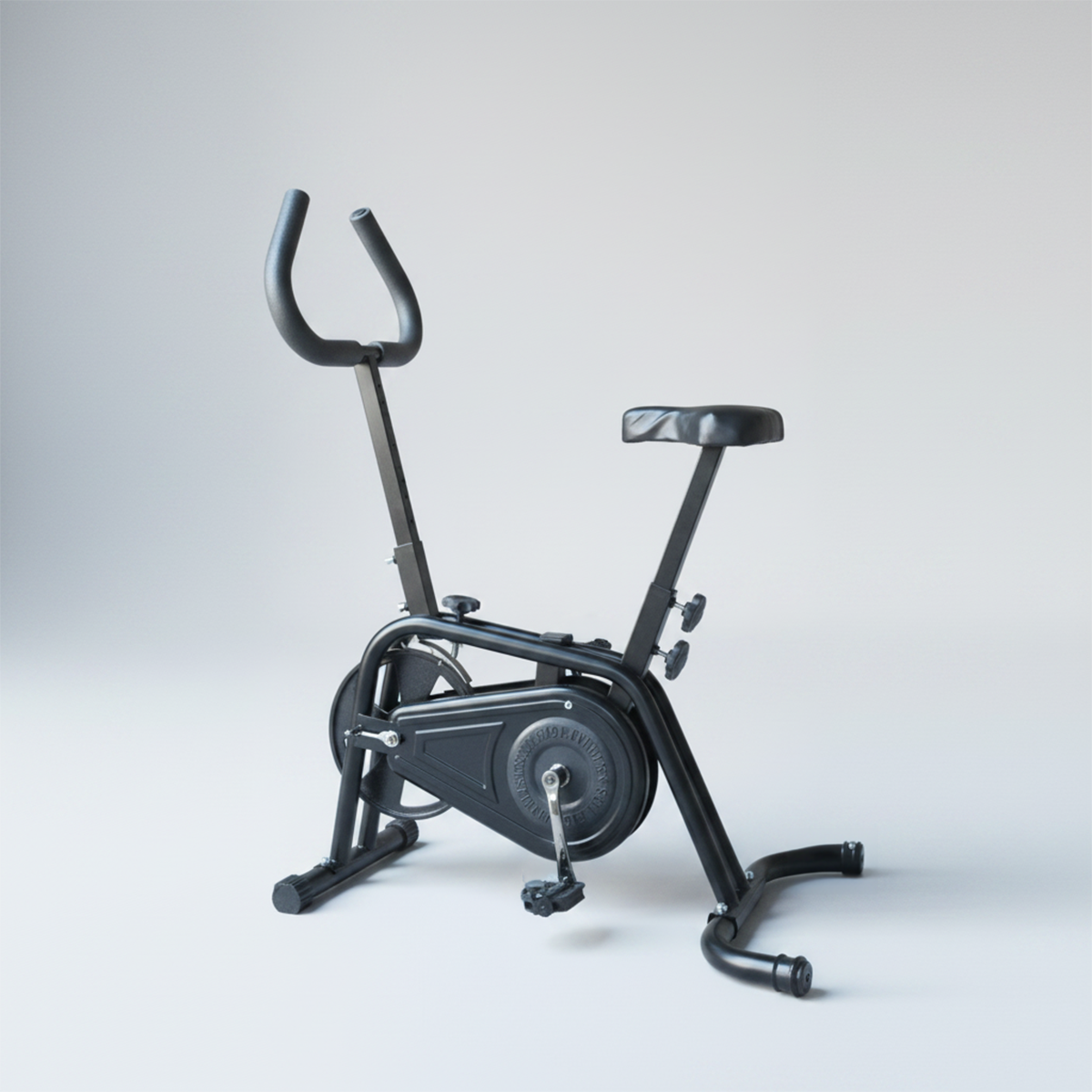 JD Fitness High-Quality Exercise Cycle Indoor Stationary Bike Adjustable Silent Resistance Cardio Machine Upright Fitness Cycle Black