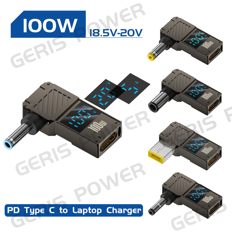 ​6​5W 90W 100W USB Type C PD to Laptop Computer Notebook Power Adapter Converter for Asus Dc Power Connector Jack for  HP