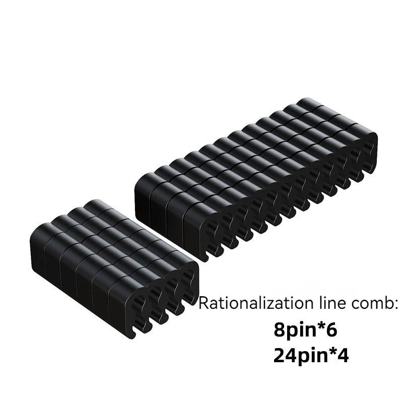 LDPCSJ 24PIN Cable Comb Computer Power Supply Module - Motherboard CPU Graphics Card Organizer Clamp for Neat Cabling