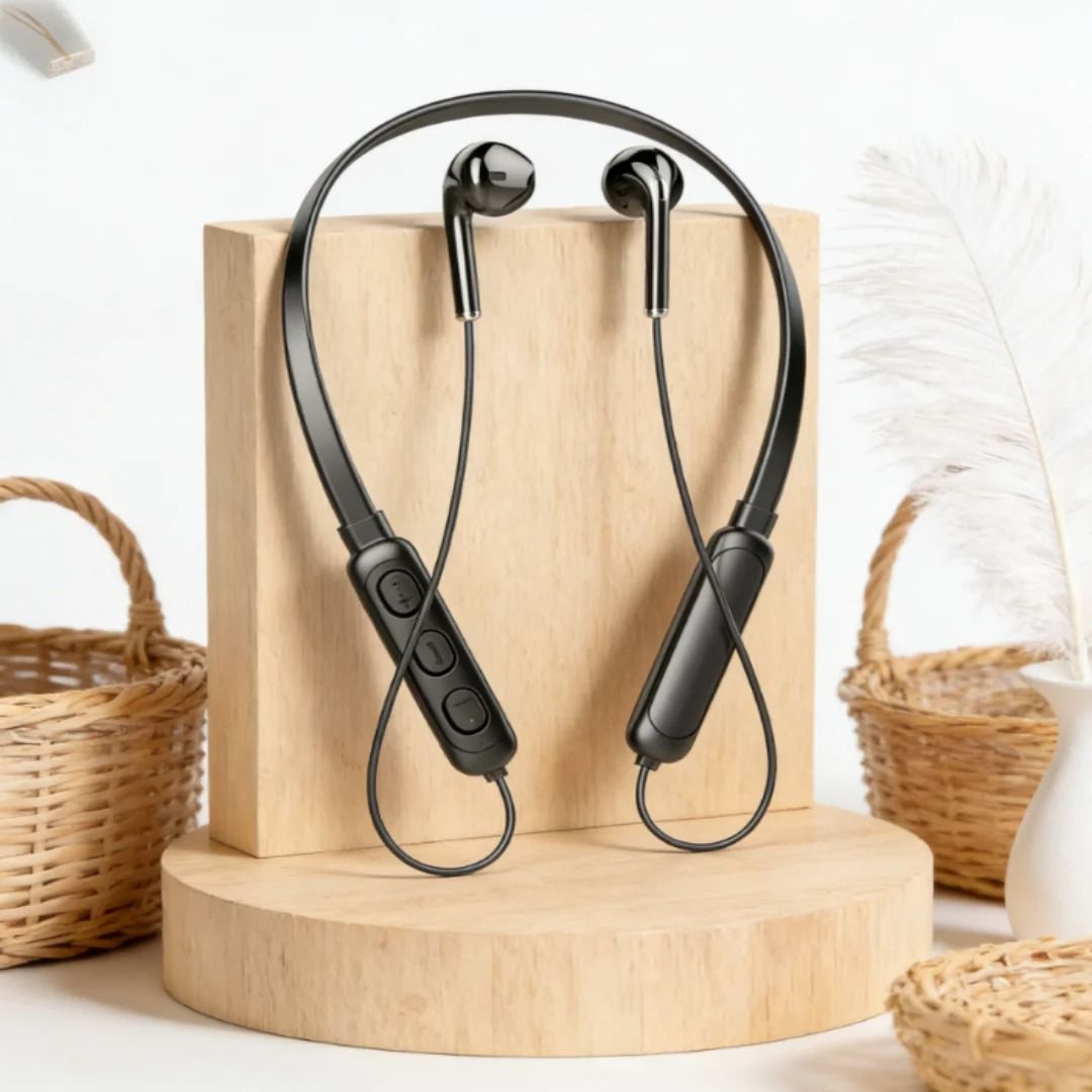 Wireless Neckband Bluetooth 5.1 Headphone Wireless Headset With Heavy Bass Stereo Earphones High Quality Magnetic Attraction Intelligent Noise Reduction Cancelling Sports Headset