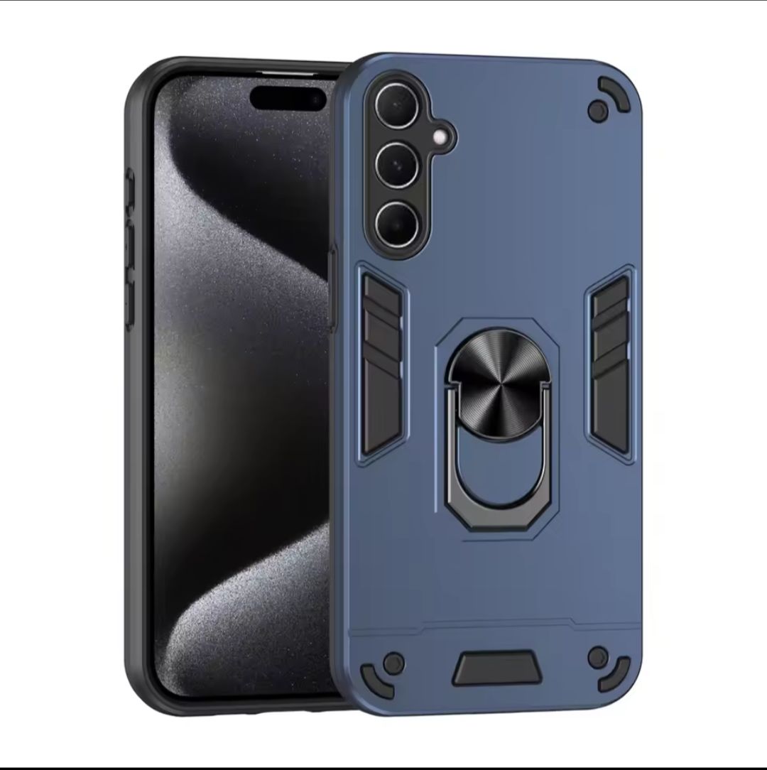 Samsung Galaxy A17 Phone Cover TPU Hard Ring Car Ring Bracket Shockproof Back Cover