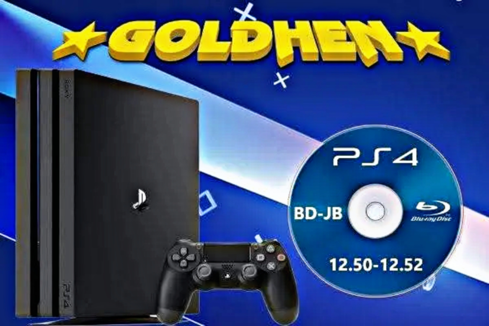 PS4 Auto Gold Hen JB Disk for 9.00 to 12.52 Version PlayStation 4 Game supported no pc needed