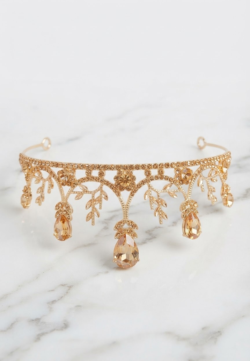 Cute Rhinestone Mini Tiara for Baby Photoshoot & Birthdays