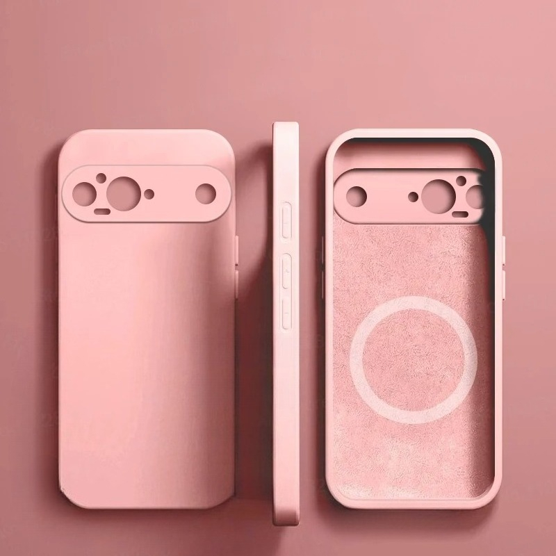Original Liquid Silicone Candy Color Magnetic Charge Skin-friendly Case For Google Pixel 11 10 9 Pro XL 8 7A/Pro Protector Cover