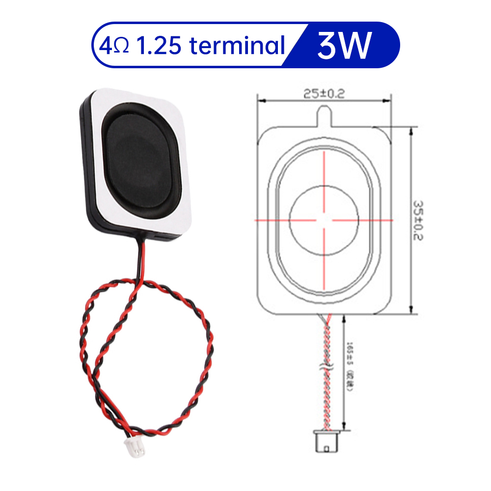 Internal Magnet Speaker High Sensitivity Small Size 3W DIY Loudspeaker Replacement Compatible with Various Audio Devices