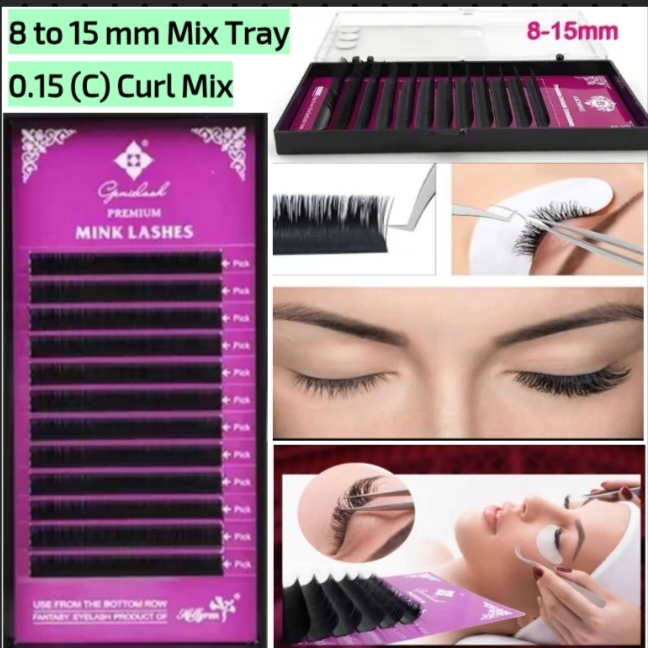 Eyelash Mix 8-15 mm Professional Individual Volume Mink fan Synthetic Eyelash Extensions
