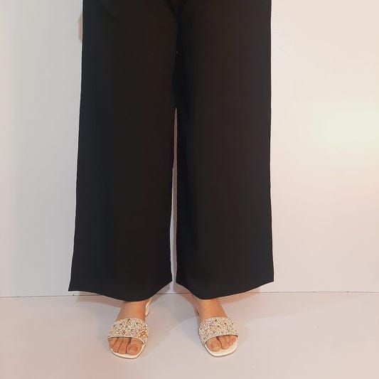 Soft Cotton Palazzo for Women | Plain Cotton Palazzo Trouser | Summer Palazzo Pants Pakistan | Non See Through | XS–3XL