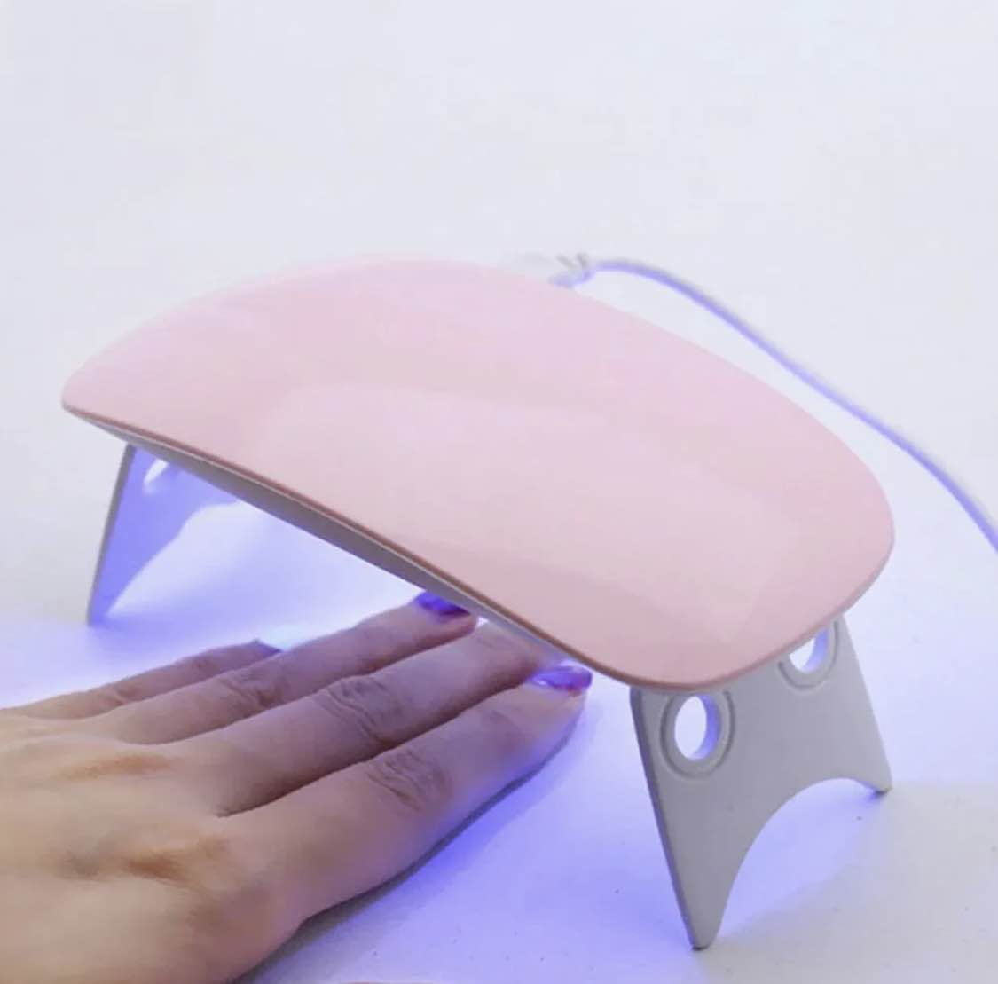 Micro Nail Art UV Gel Varnish Curing Machine Mini Portable LED UV Nail Lamp Dryer