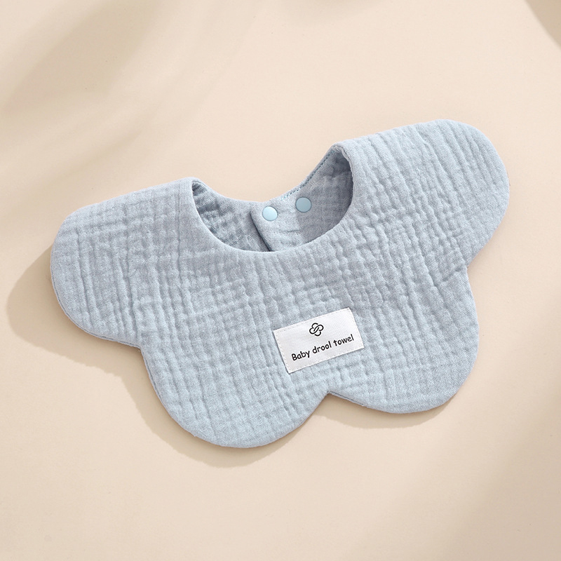 1pcs Cotton Soft Baby Bibs Solid Color Infant Bib Newborn Burp Cloths Bandana Scarf for Kids Boy Girls Feeding Saliva Towel