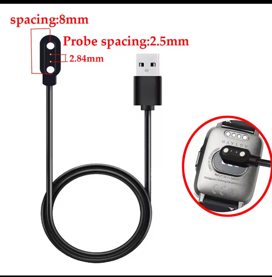 Best Selling Magnetic Charger Cables 2.84mm Distance 2pins Charge Charging For Smart Band Smart Watch Bracelet Smartwatch price in Pakistan
