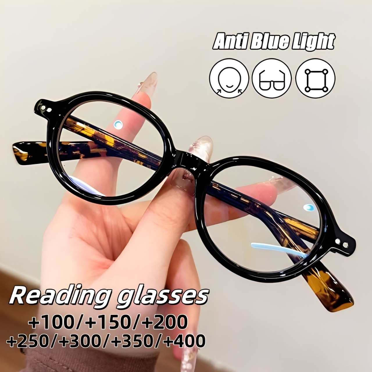 Trendy Small Oval Reading Glasses Men Women Ultralight Far Sight Eyeglasses Unisex Fashion Presbyopia Prescriptions