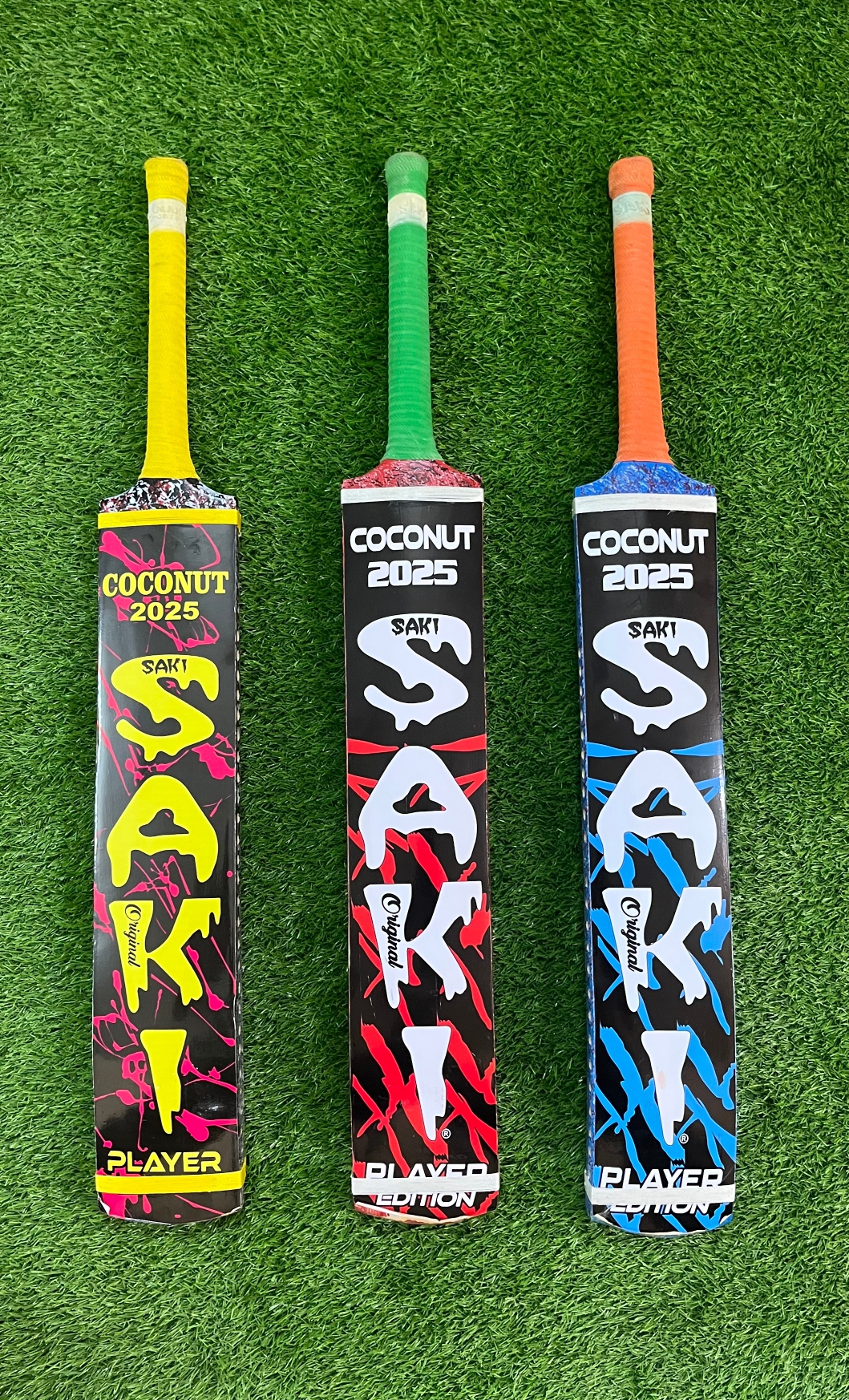 Saki Sports Cricket Bat | 2026 Tape Ball Bat for All Players | Durable Full Size Bat for Power Hitting |For Adults Cricket Skills