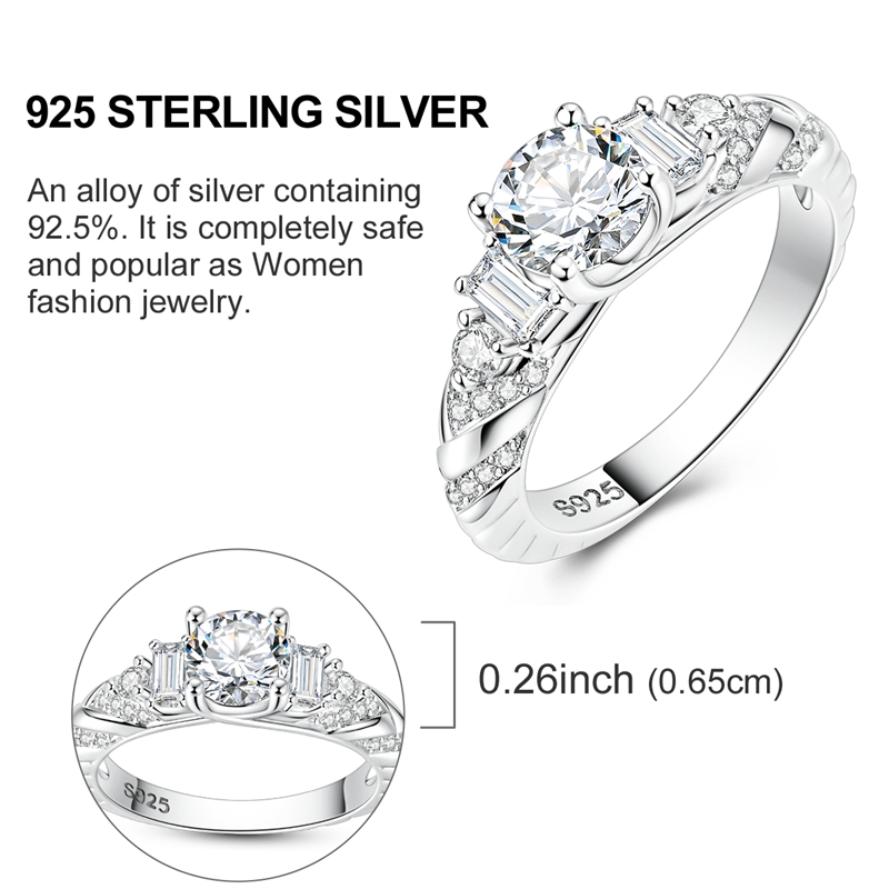 Original 925 Silver Ring Sparking Infinite Love Starry Night Rings For Women Girls Jewelry Birthday Anniversary Engagement 