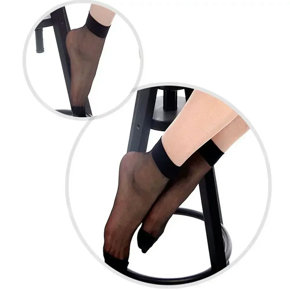 Women’s Transparent Silk Ankle Socks UltraThin Nylon Summer Stockings