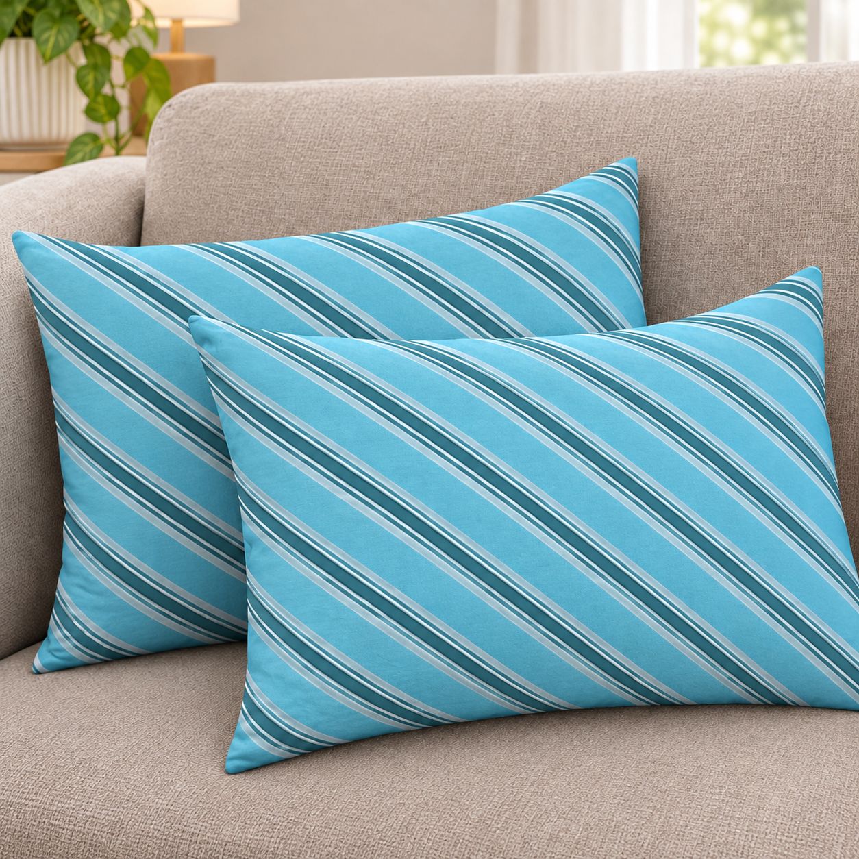 Export Quality Pillow Covers Pack Of 2 Printed Takiya Cover Envelope Closure Elegant Designs Soft Cotton Pillow Cover