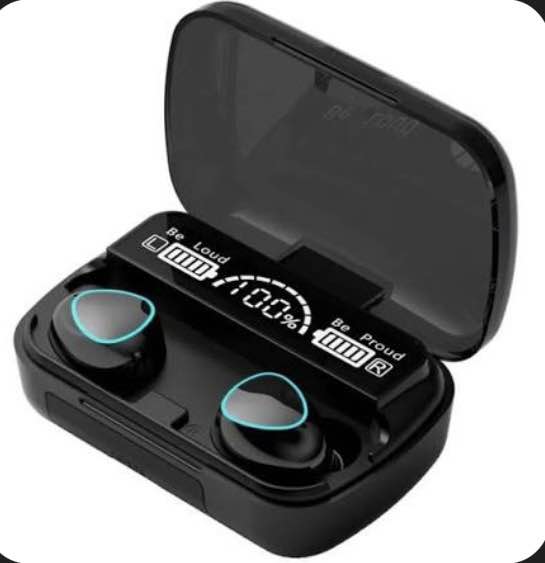 M10 Earbuds wireless Bluetooth with LED Display Charging Case | Stereo Sound | Touch Control | Long Battery Backup