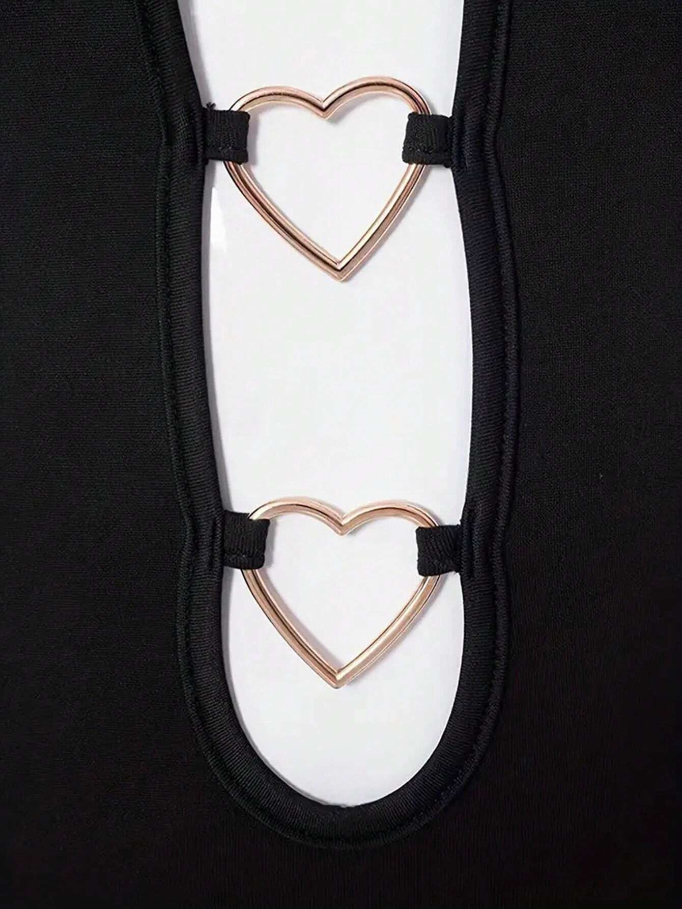 Women's Heart & Ring Decor Hollow Out Spaghetti Strap Dress