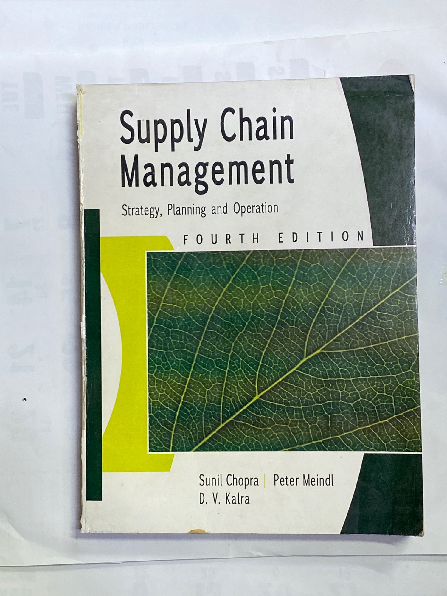 SUPPLY CHAIN MANAGEMENT 4th EDITION BY SUNIL CHOPRA PETER MEINDL | Daraz.pk