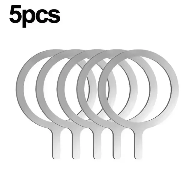 Stainless Steel Universal Magnetic Metal Plate Ring For Magsafe Wireless Charger Iron Sheet Sticker Magnet Car Phone Holder