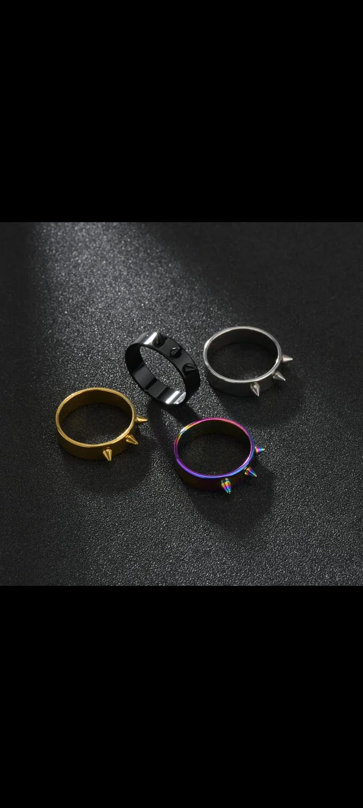 Men & Women Funky Spiked Style Stainless steel Ring - rings for girls - rings for boys - rings | Available at Dowoi