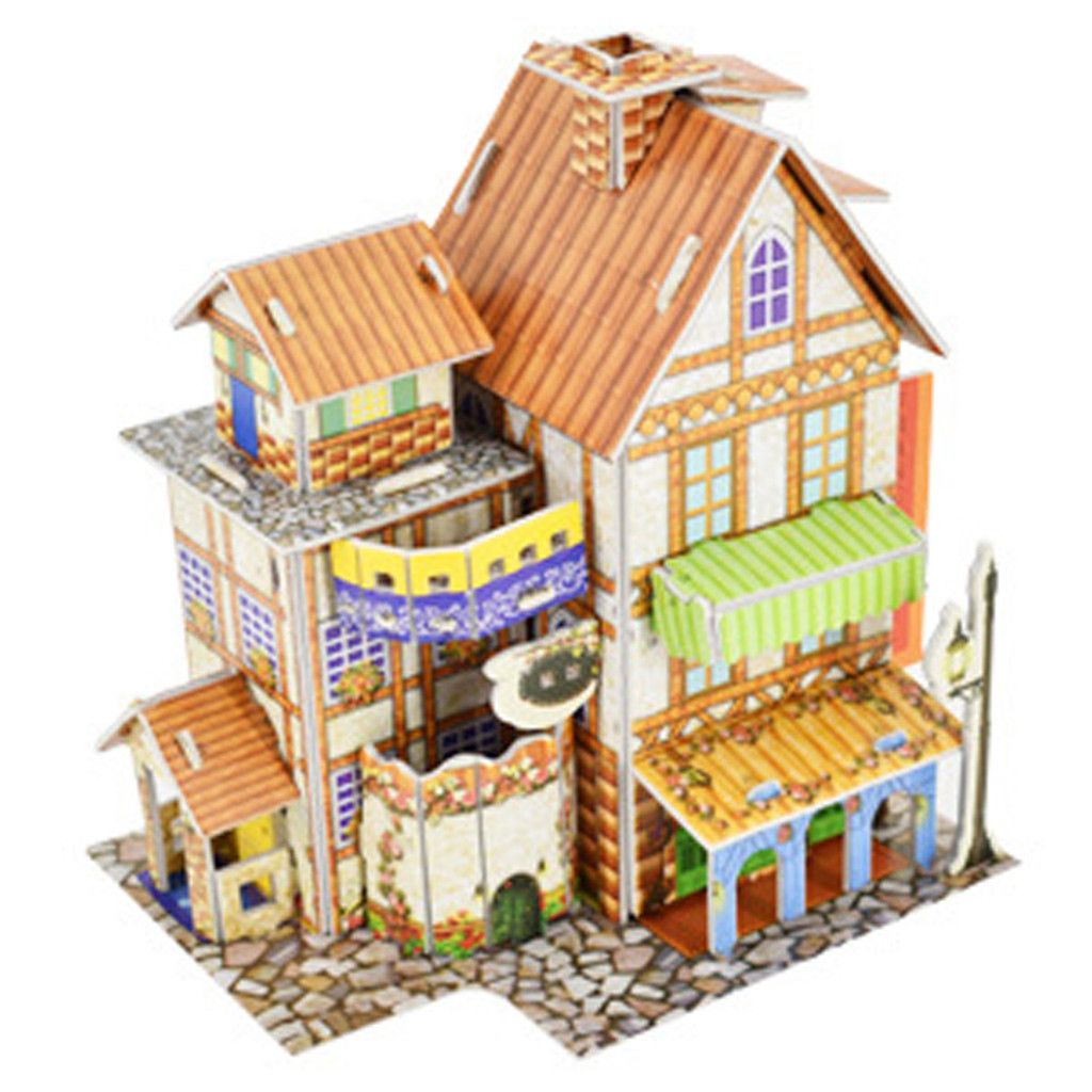 3D Educational Puzzle Toy- | Cardboard Diy Jigsaw Puzzle | Model Building Kit | Best Learning Paper Craft House Series