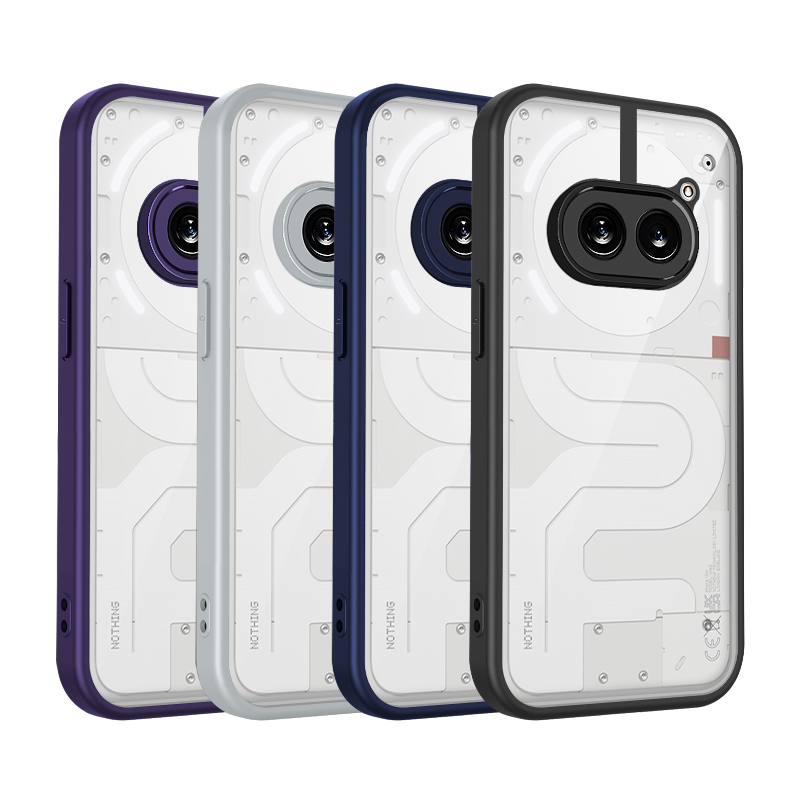 Nothing Phone 4A Case Nothing Phone 2A 3A 2A Plus 4A Back Cover Air Cushion Shockproof Silicon Bumper Clear MatteHard Case